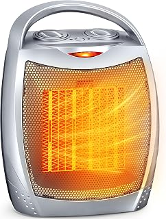 GiveBest Space Heater, Portable Space Heaters for Indoor Use | Desk Heater with Thermostat, Overheat and Tip Over Protection, 1500W/750W Safe & Quiet Ceramic Heater Fan for Office Room