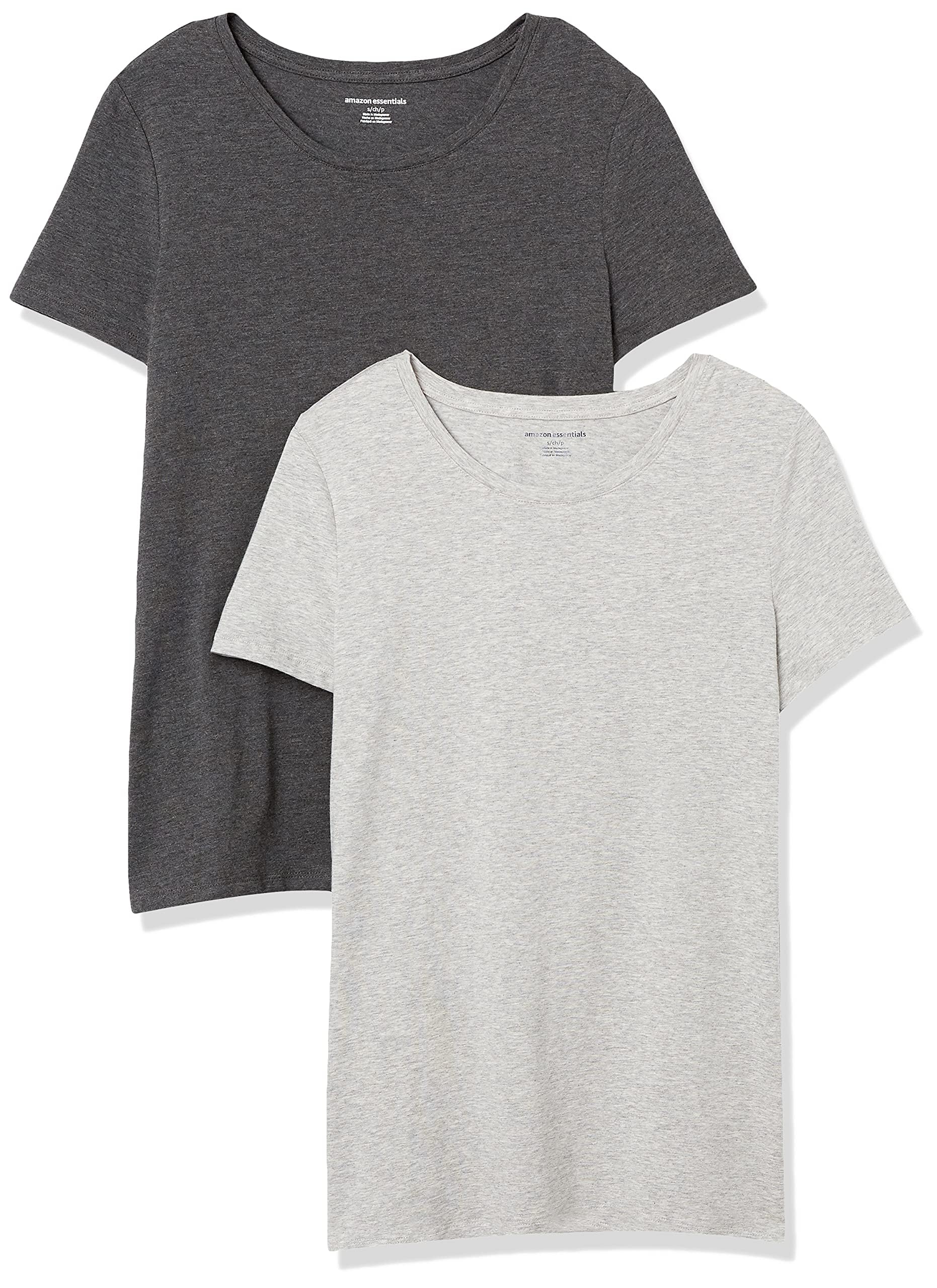 Amazon Essentials Damen T-Shirt mit kurzen Ärmeln und Rundhalsausschnitt in norm