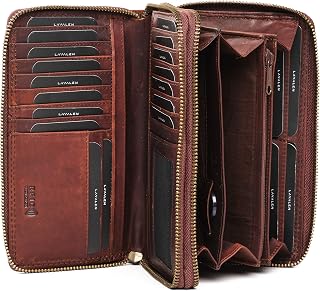 Women's Large Genuine Leather Wallet RFID