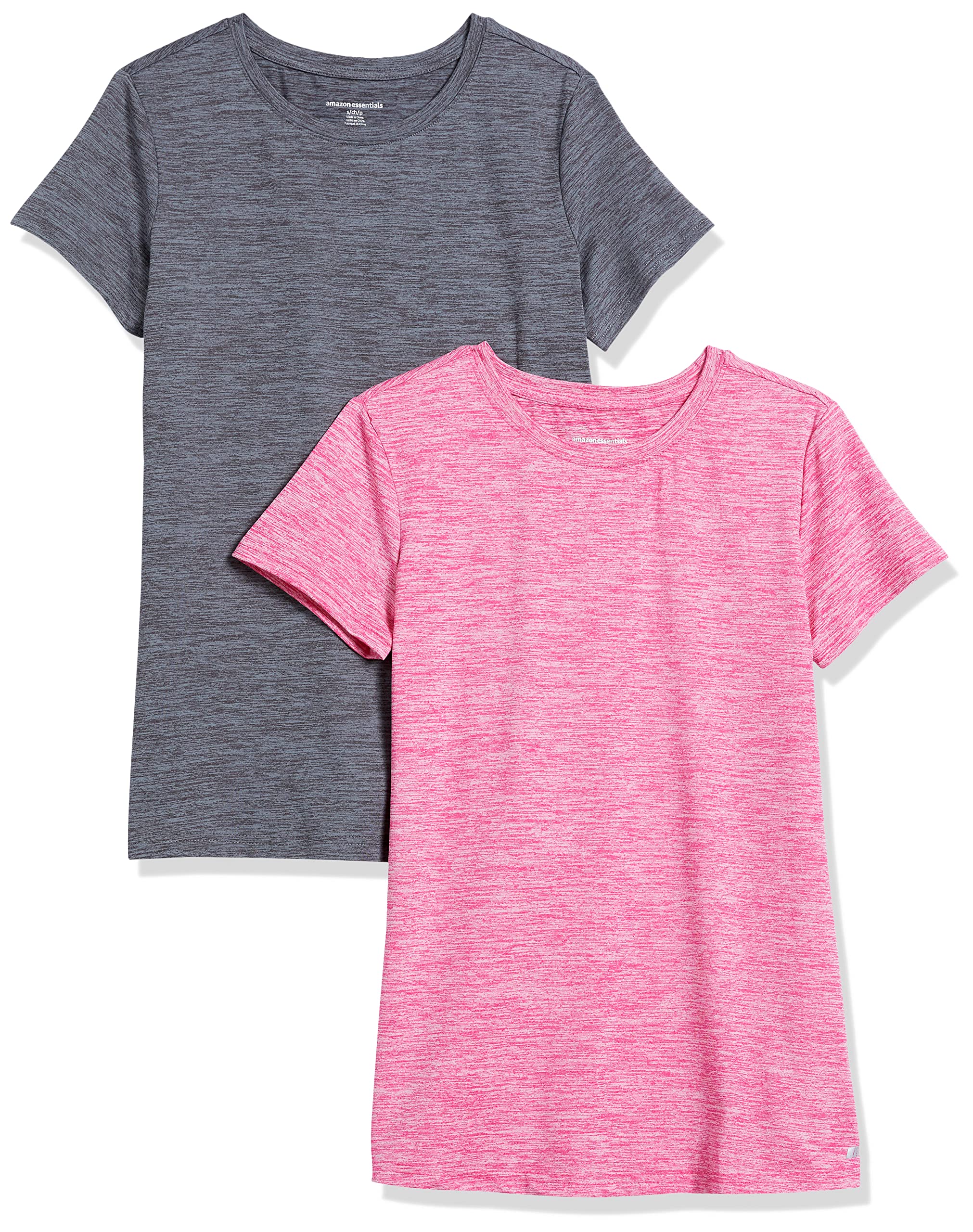 Amazon Essentials Haut Sport Manches Courtes Active, Extensible, Séchage Rapide,