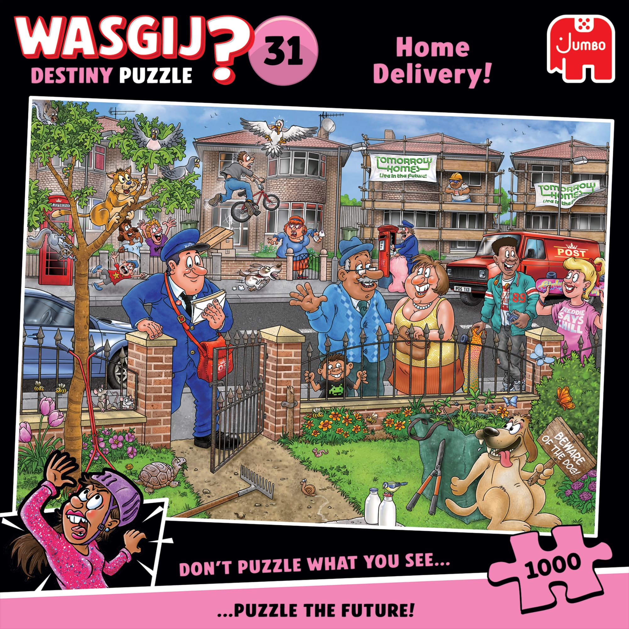 Wasgij Destiny 31 - Home Delivery - 1000 Piece Jigsaw Puzzle for Adults | Challe
