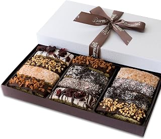 Barnetts 12 Gourmet Chocolate Biscotti Cookies Gift Basket | Cookie Gifts Baskets Box for Halloween, Thanksgiving, Diwali, Christmas Holiday Gourmet Candy For Family Women, Men, Adults