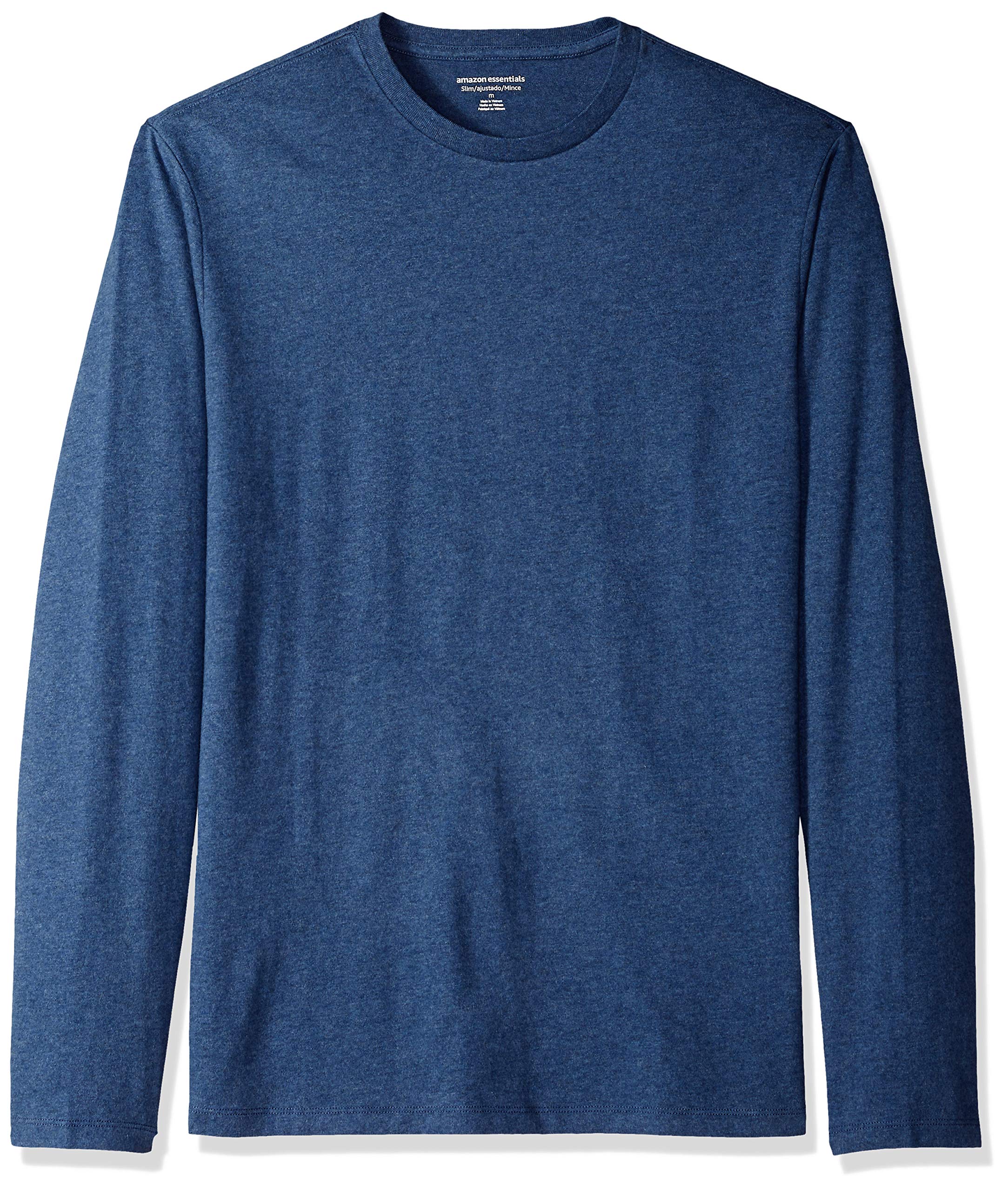Amazon Essentials Men's Slim-Fit Long Sleeve Cotton T-Shirt, Crew Neck