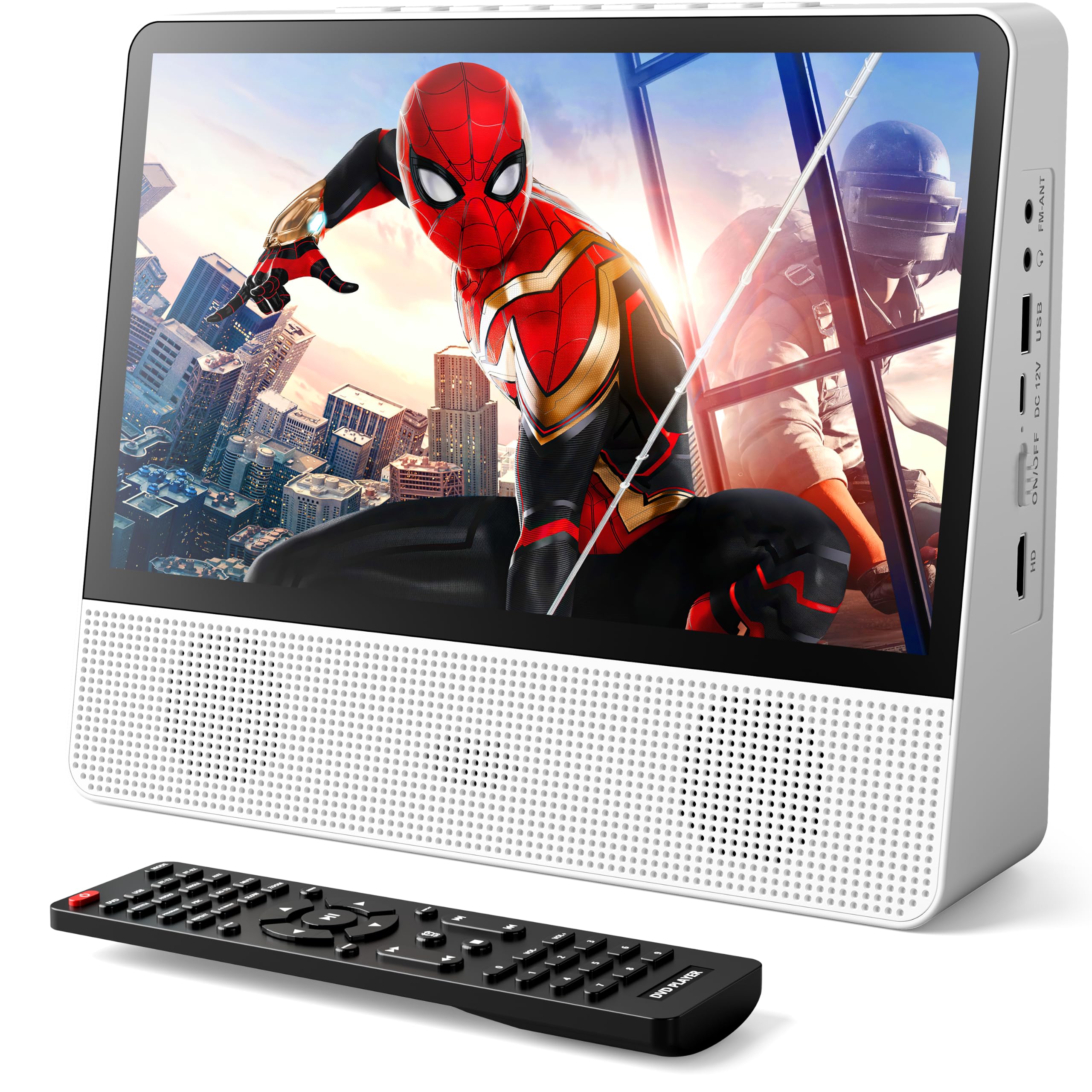 11.8" KOGODA Portable DVD Player, 10.1" 1024x600, Bluetooth, HDMI, 4000mAh | Blu