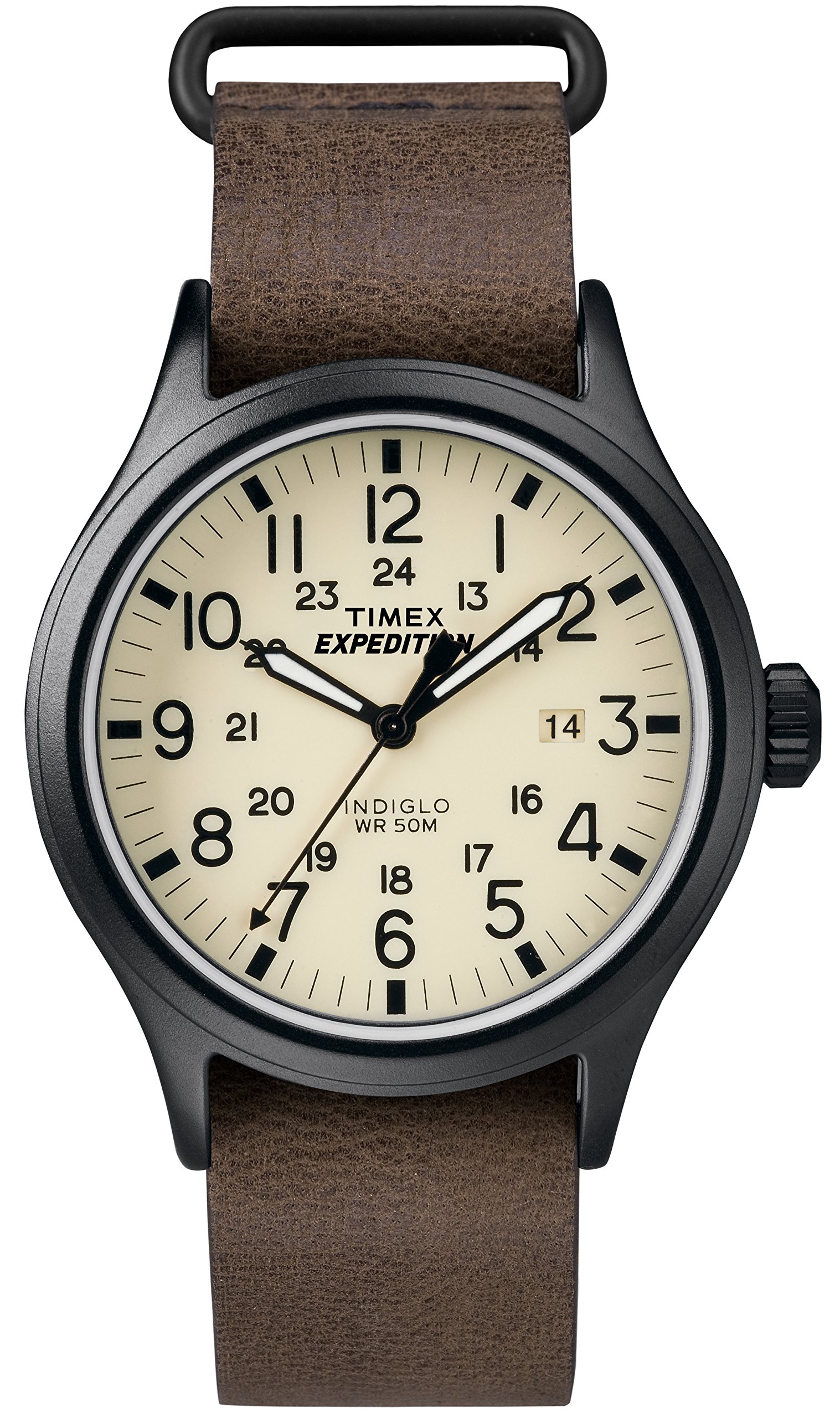Timex Quartz Analog Watch TW4B018009J, Brown (Dark Brown/Natural), Vintage Style