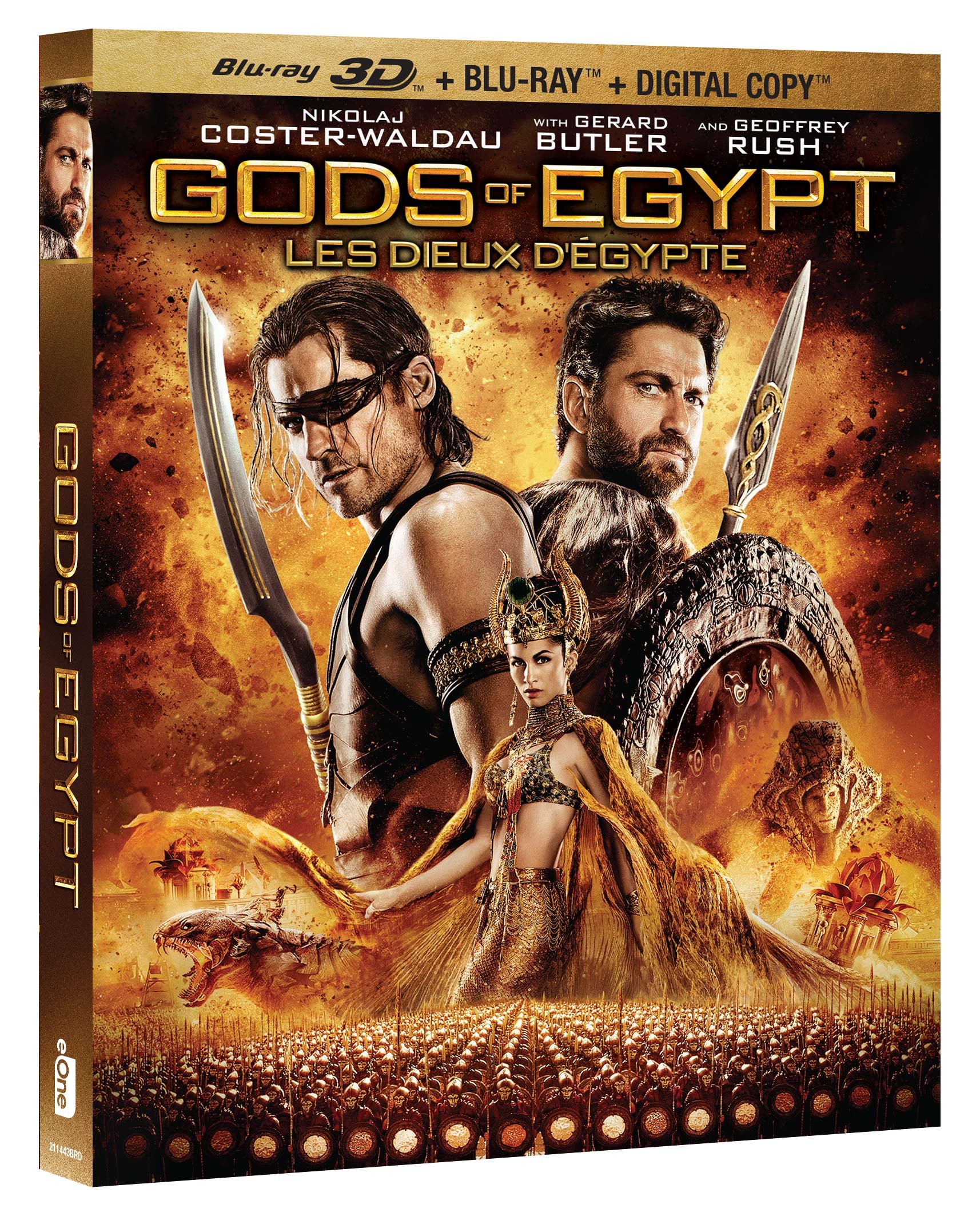 Gods Of Egypt [Blu-ray 3D + Blu-ray + Digital Copy] (Bilingual)