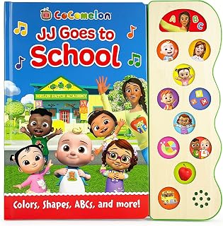 CoComelon: JJ Goes to First Day of School - Children's Song and Sound Board Book