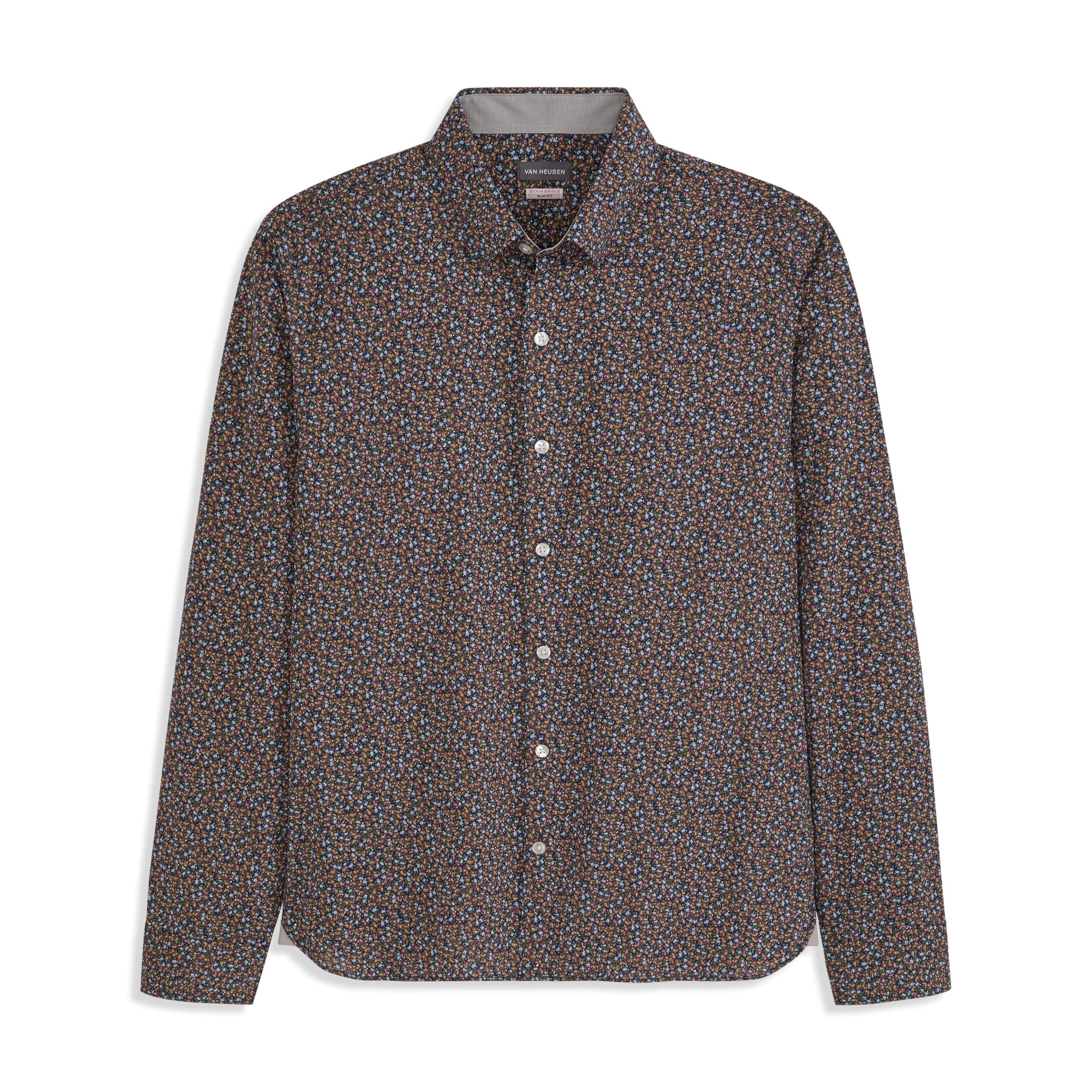 Van Heusen Wrinkle Free Long Sleeve Button Down Shirt, Slim Fit, Comfortable Str