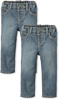 [Grace nnvg] The Children's Place Baby 2 Pack and Toddler Boys Basic Bootcut Jeans 2-Pack, Tide Pool 2 Pack, 5T