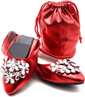 Silky Toes Foldable Flat Shoes for Women Elegant Ballet Shoes for Purse