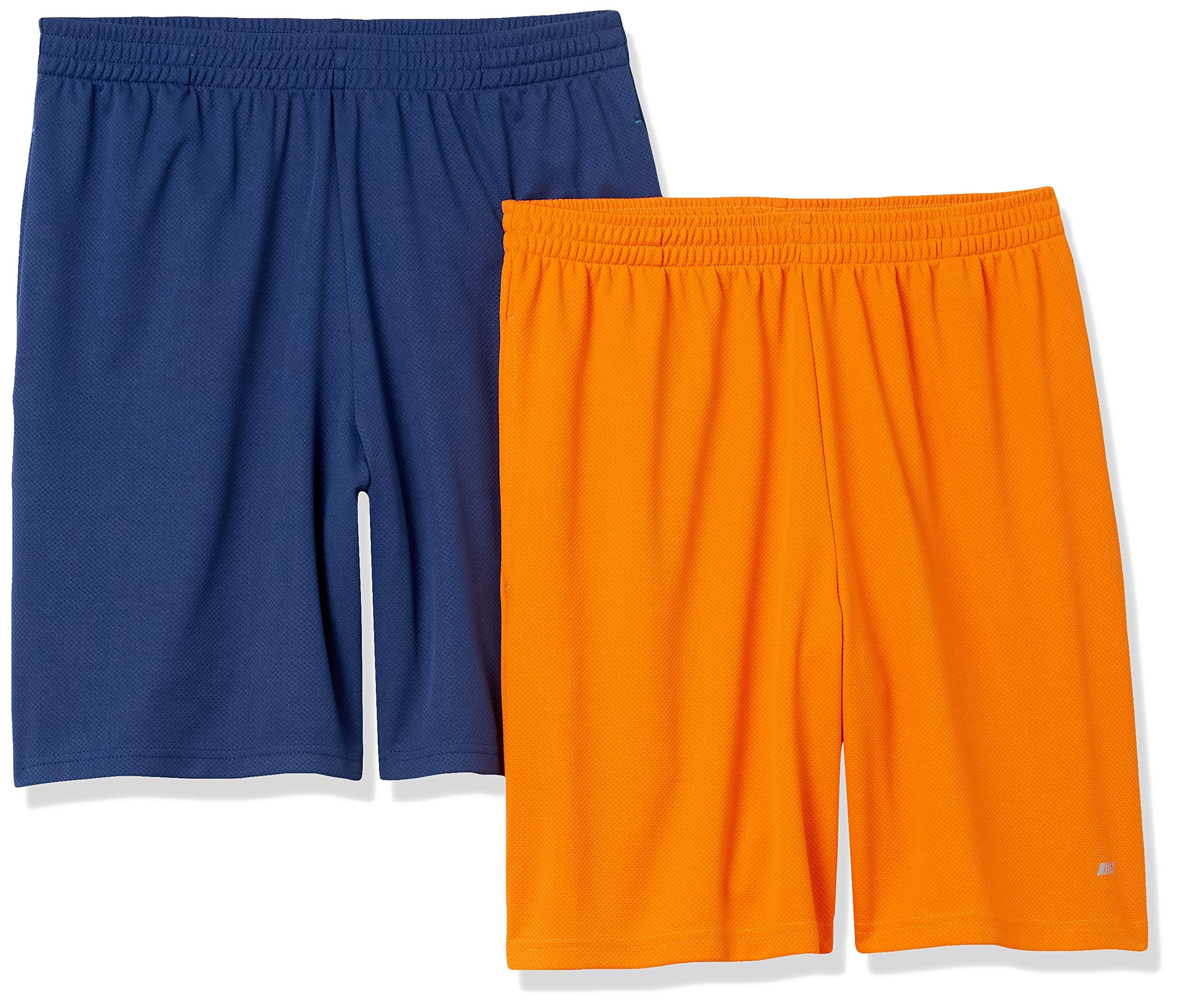 Amazon Essentials Men's Athletic Basketball Gym Shorts, Breathable Moisture-Wick
