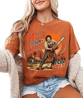 He’s from Texas I Can Tell Shirt, Retro Texas Chainsaw Horror Tee, Slasher Halloween T-Shirt
