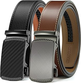 CHAOREN Mens Reversible Leather Belts - Double Style Unique Elegance