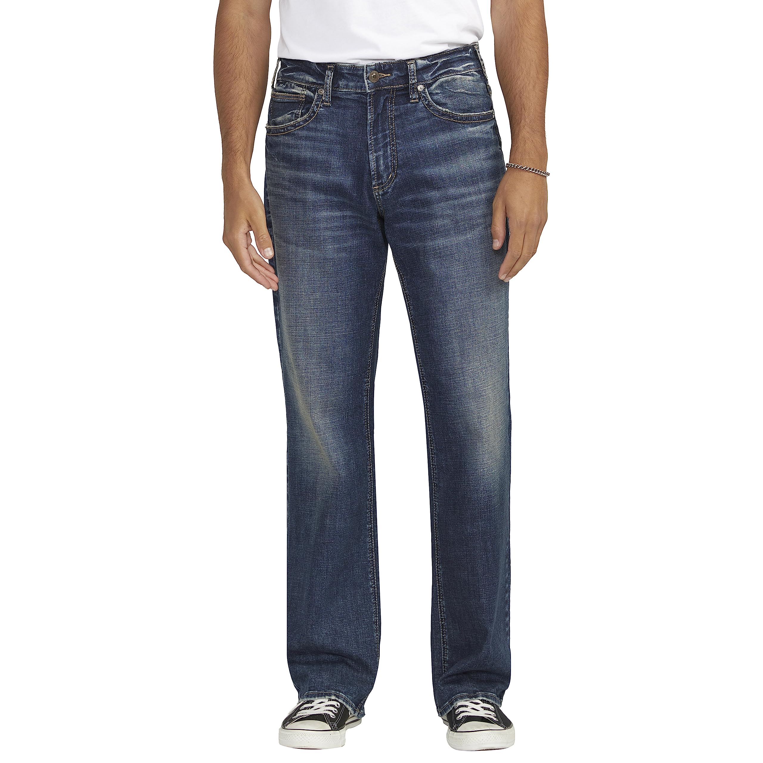Silver Jeans Co. - Gordie Straight Leg Wide Fit Jeans for Men