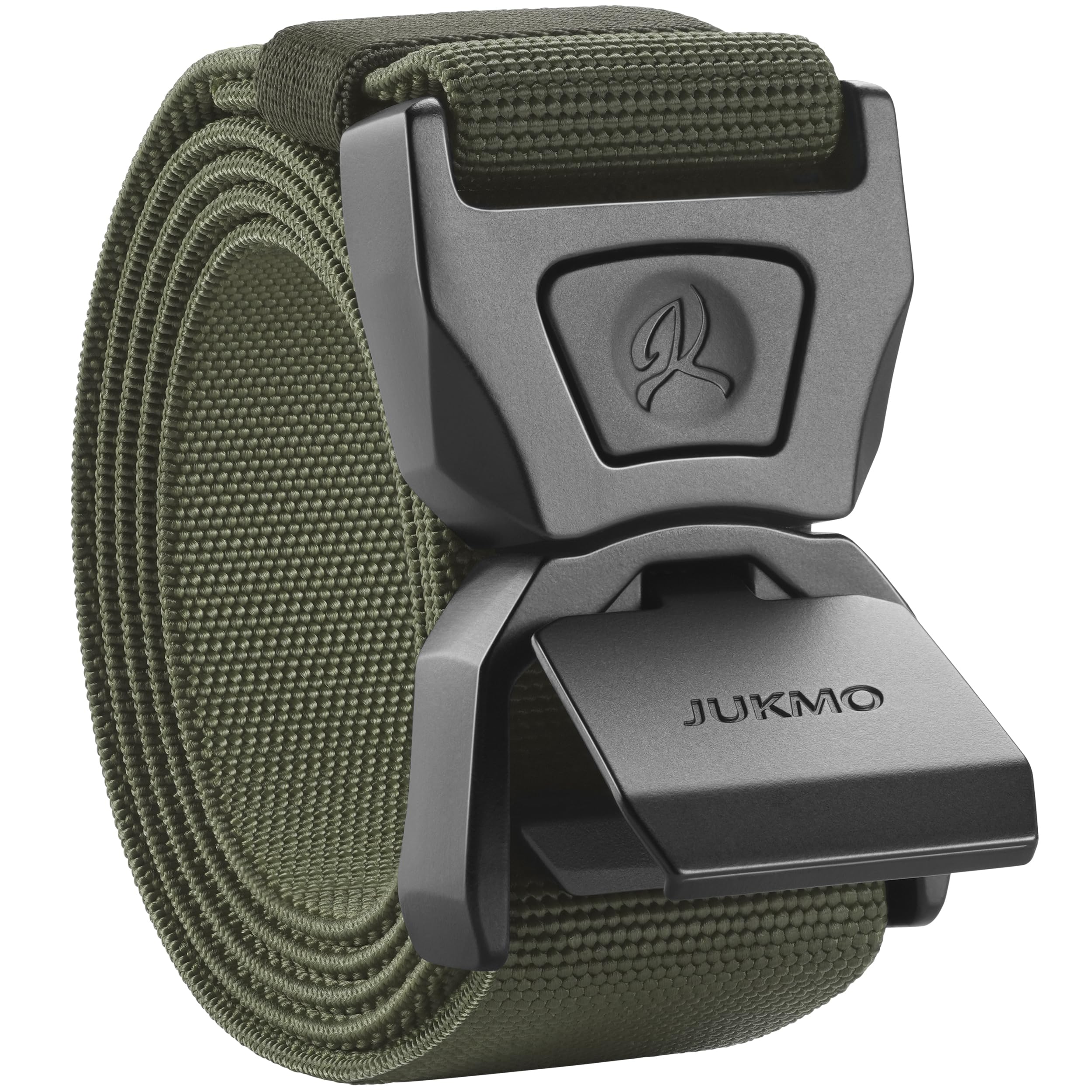 JUKMO Quick Release Tactical Belt Military Hiking 3.8 cm Work Belt with Heavy Sa