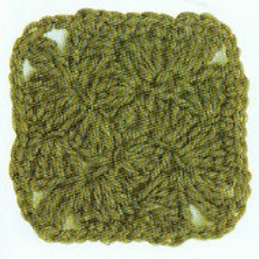 Square Crochet Motif along with Symbolic patterns