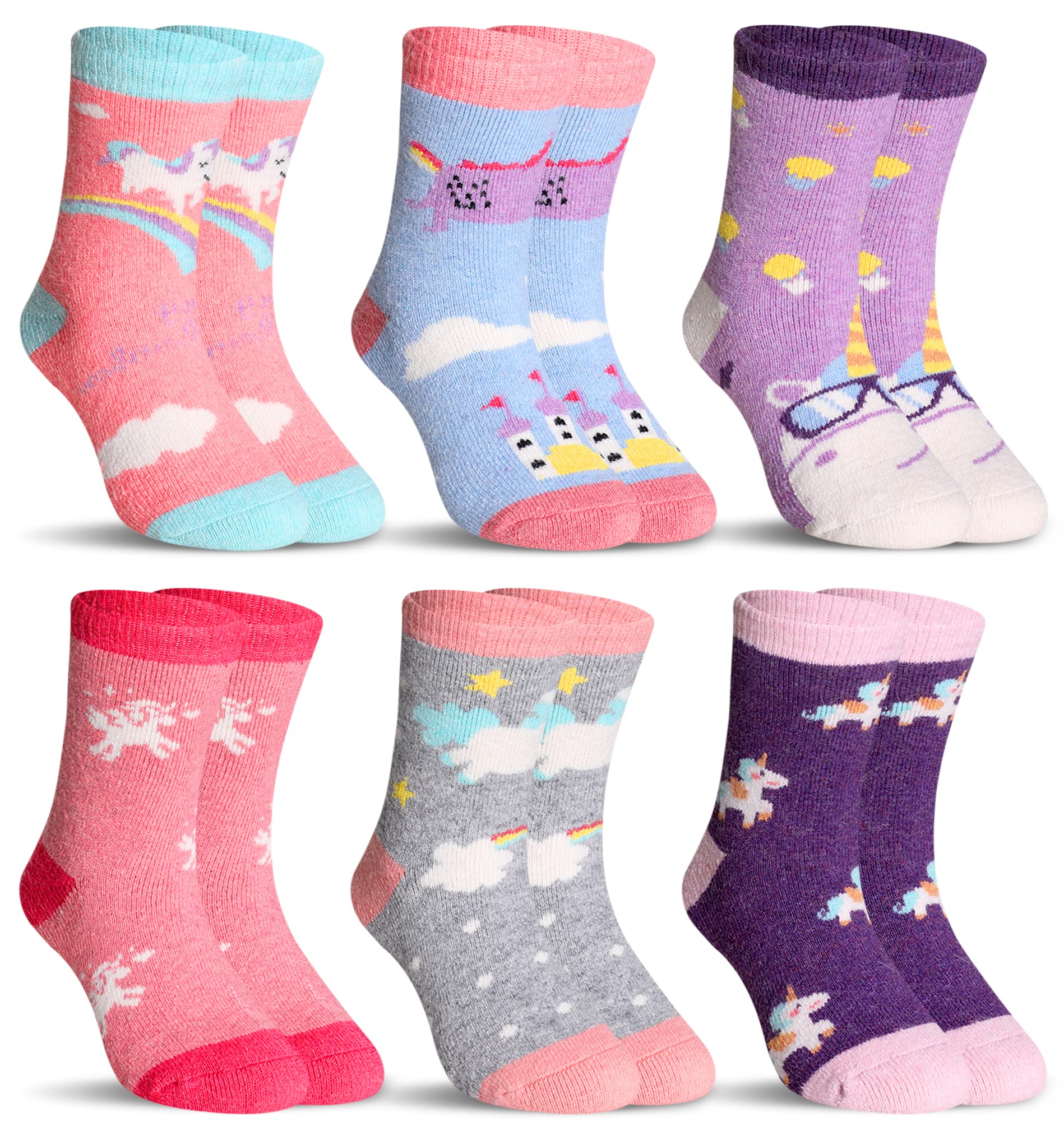 SEEYAN Merino Wool Socks for Boys Girls Hiking Winter Thermal Warm Cozy Soft Thi