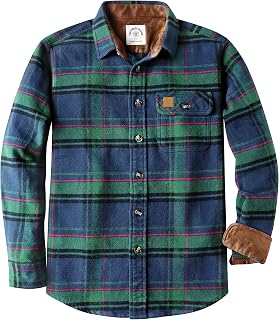 Dubinik® 13 oz Ultra Heavyweight Flannel Shirt for Men Button Down Plaid
