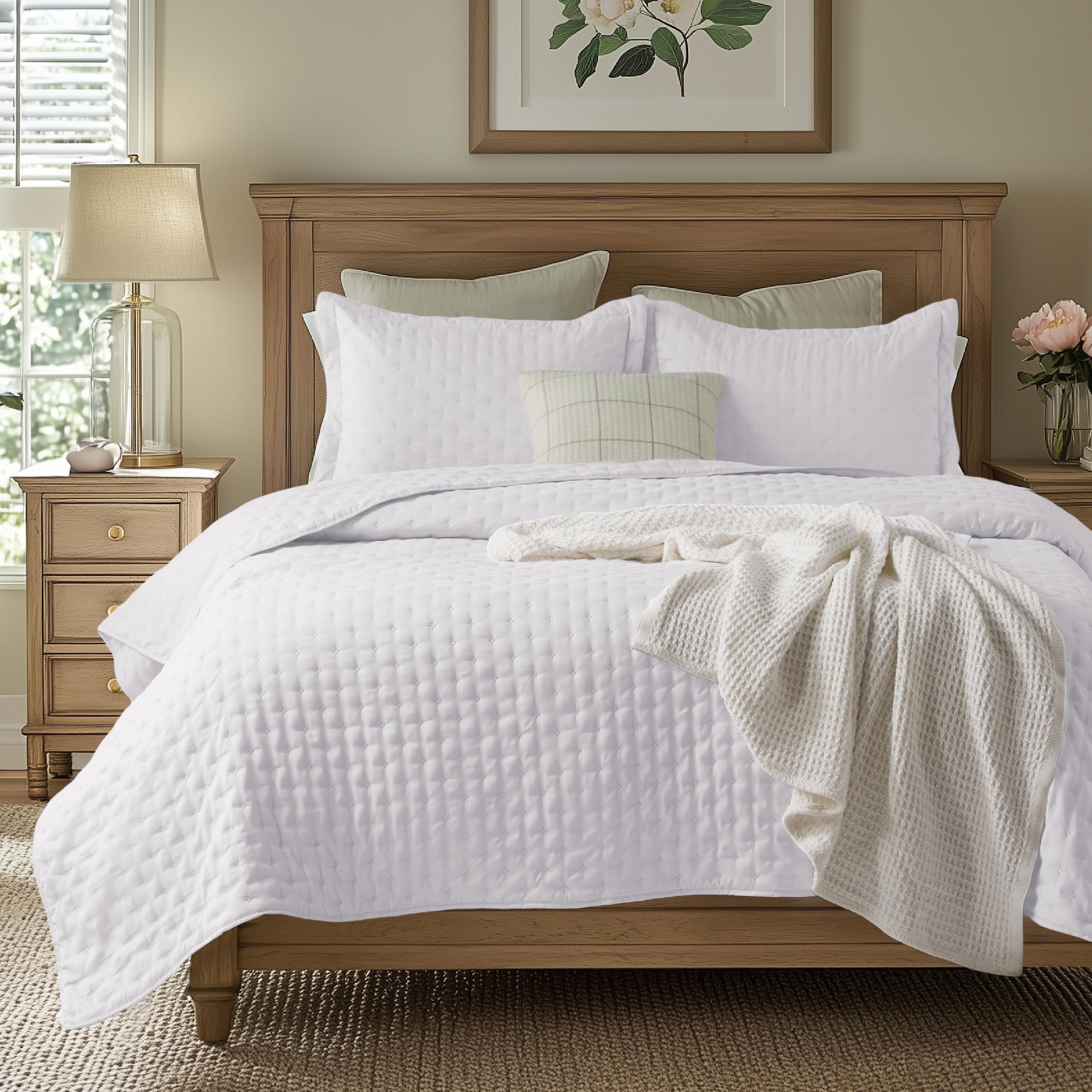 Bedsure Quilts Queen Size - Lightweight Comforter Queen Size for Summer, Bright 