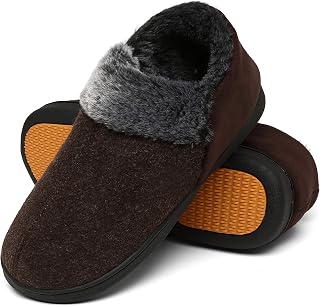 Mishansha Men's Winter House Slippers Warm Slippers Sizes 39-48