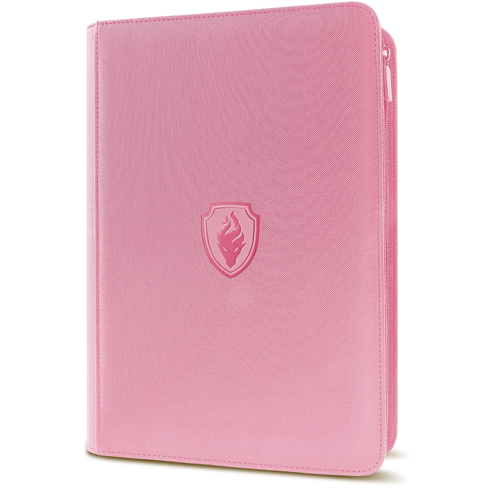 Premium Zip Card Binder, Fabmaker 9 Pocket Trading Card Binder PU Cover | Zipper