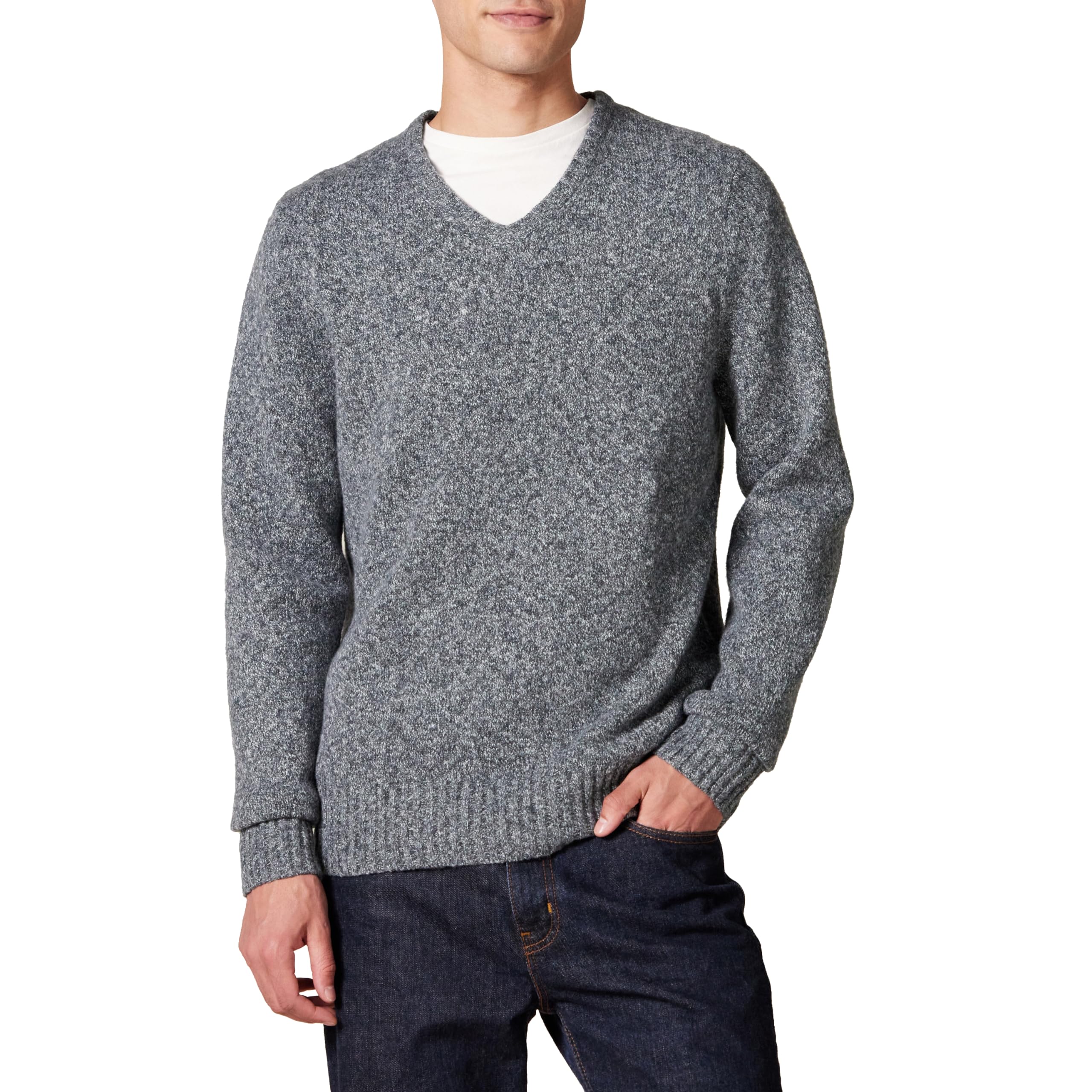 Amazon Essentials Mens Long-Sleeve Soft Touch V-Neck Sweater Sweater