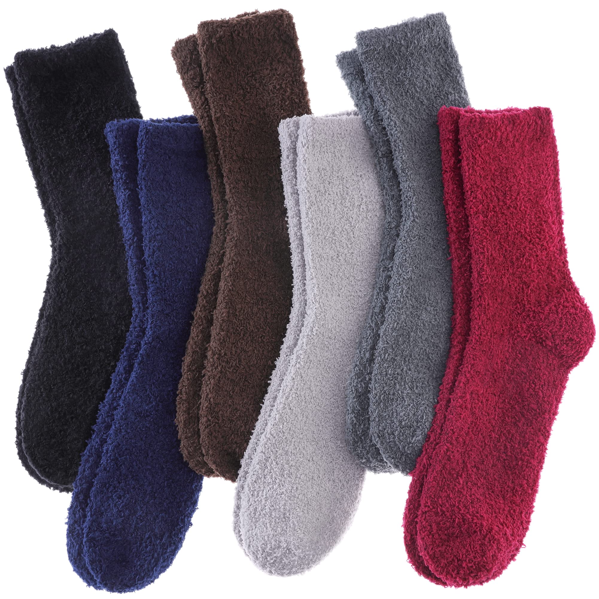 LINEMIN Women Soft Fluffy Winter Warm Microfiber Socks Home Sleep Socks