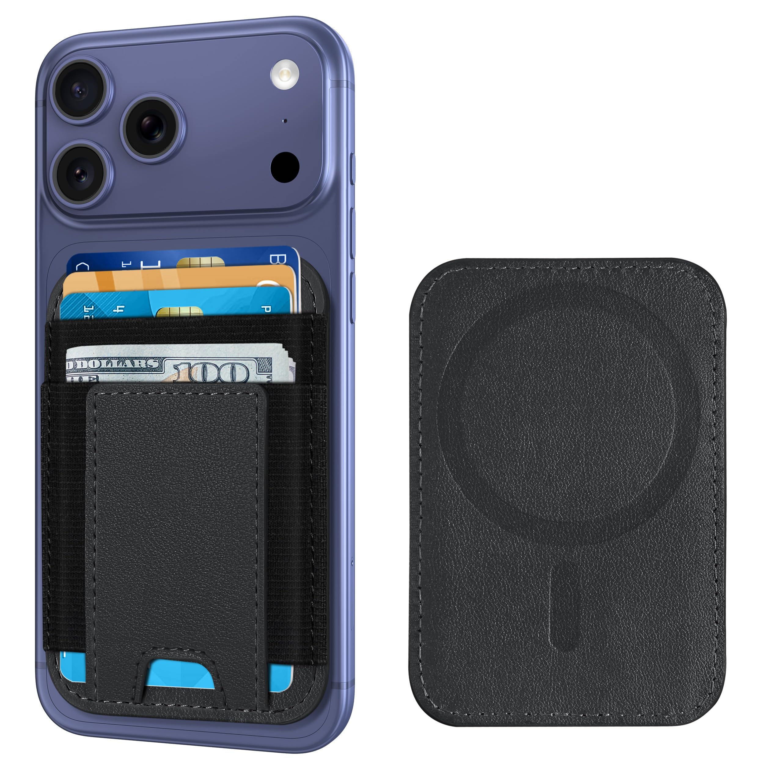ExtreLife For Magsafe Wallet, 7 Cards Holder, Stronger Magnetic Wallet | Magneti