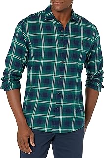 Amazon Essentials Herren Langarm-Flanellhemd