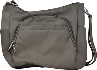 Travelon Anti-Theft Cross-Body Bucket Bag (One Size, Rock)