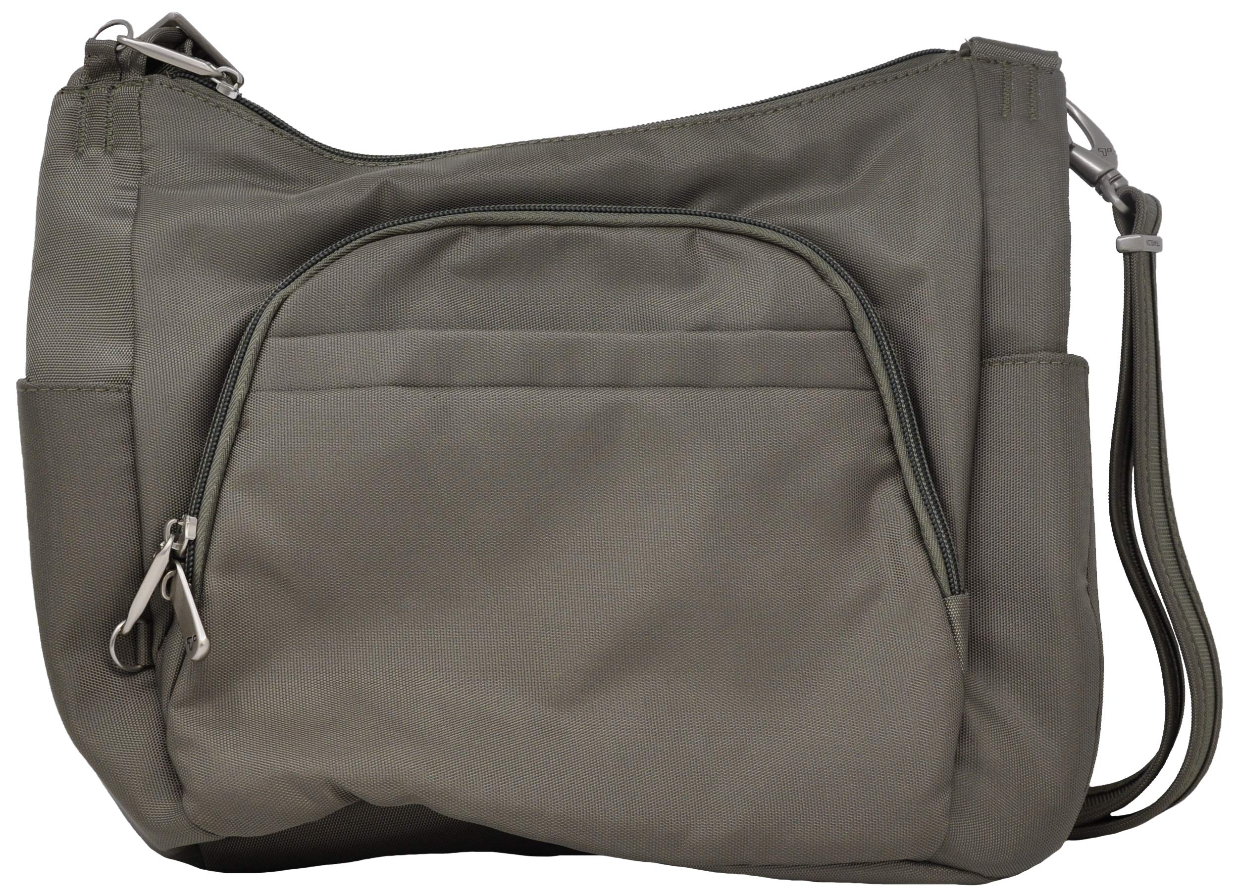 Travelon Anti-Theft Cross-Body Bucket Bag (One Size, Rock)