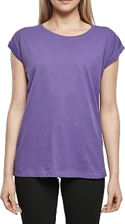 KiarenzaFD Build Your Brand Ladies Extended Shoulder Tee Ultraviolet L BY021-01459-0042