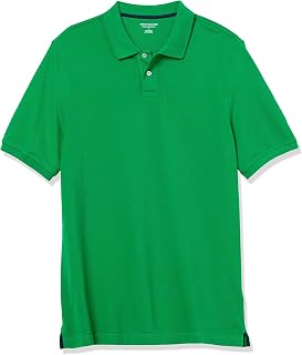 Amazon Essentials Men's Classic Fit Cotton Pique Short Sleeve Polo Shirt (Available in Plus Size)