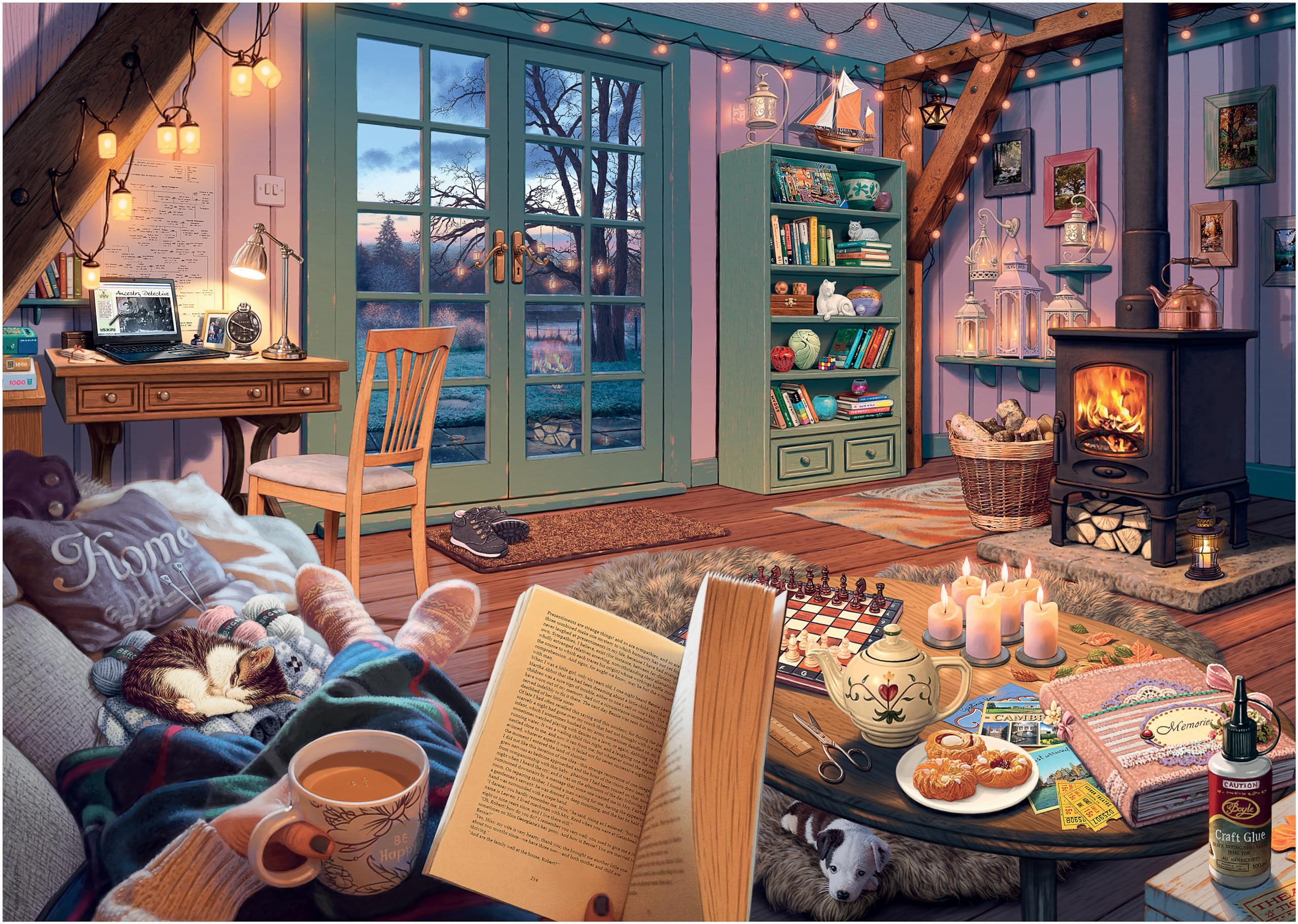 Ravensburger - Cozy Retreat - 500 Piece Large Format Jigsaw Puzzle - Enjoy the S