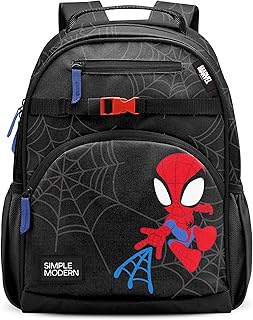 Simple Modern Marvel Spidey Kids Backpack for School, Girls, Boys | 12L | Fletcher Spiderman Bookbag, School Backpack for Toddler, Preschool, Kindergarten | Fits Lunch Box, Cute | Medium