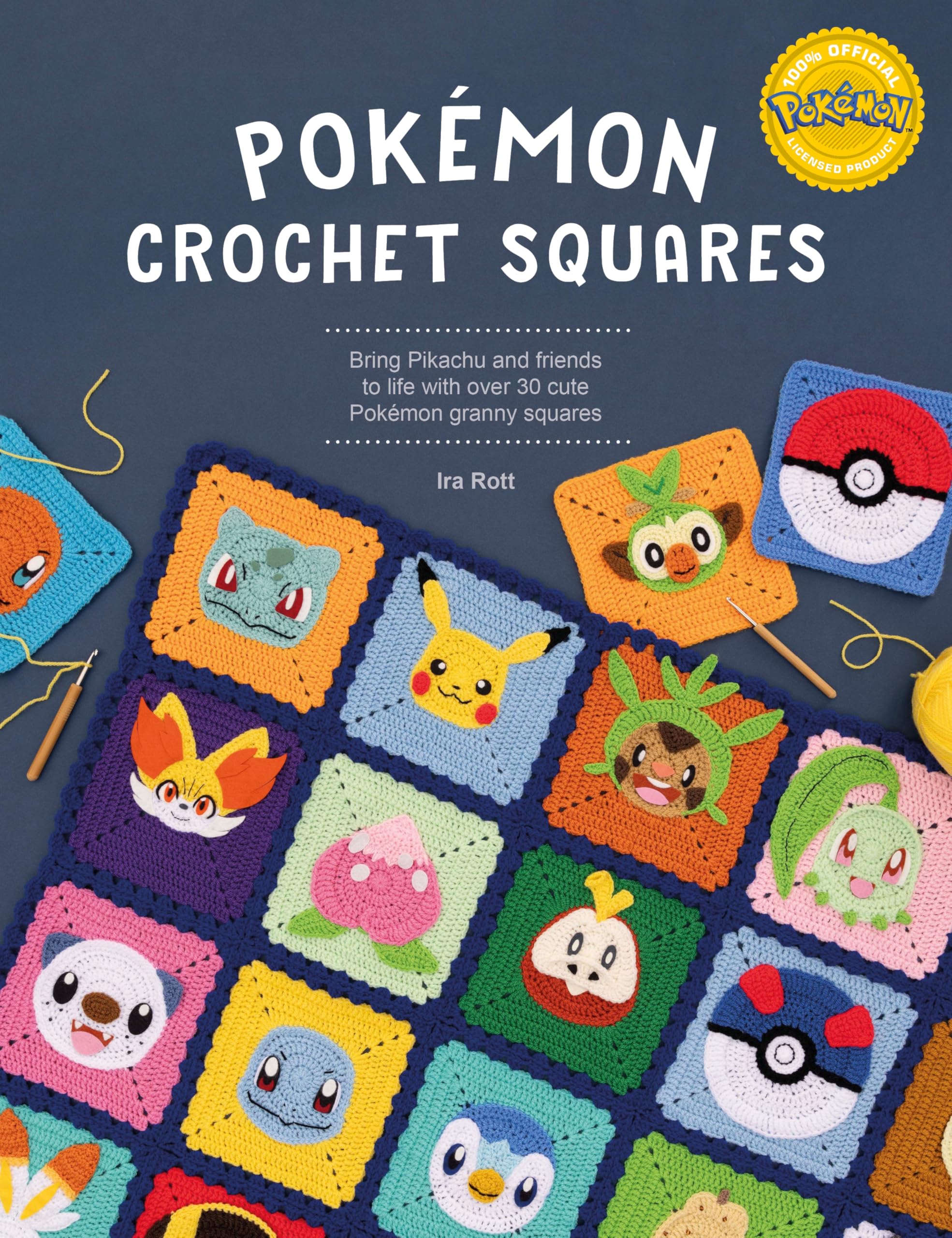 Pokémon Crochet Squares: Bring Pikachu and friends to life with over 30 cute Pok