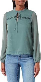 VERO MODA Women's Vmmilla Ls Top WVN Ga Noos Long-Sleeved Shirt