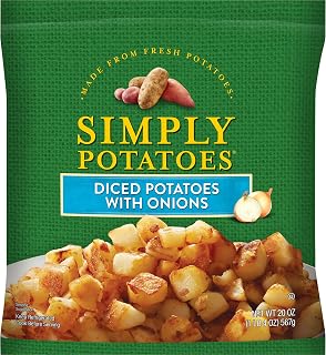 Simply Potatoes Diced Potatoes With Onions, 20 Oz | Delicious quick breakfast side dish, Easy gluten-free meal side, Fresh diced and Kosher potatoes, Family brunch