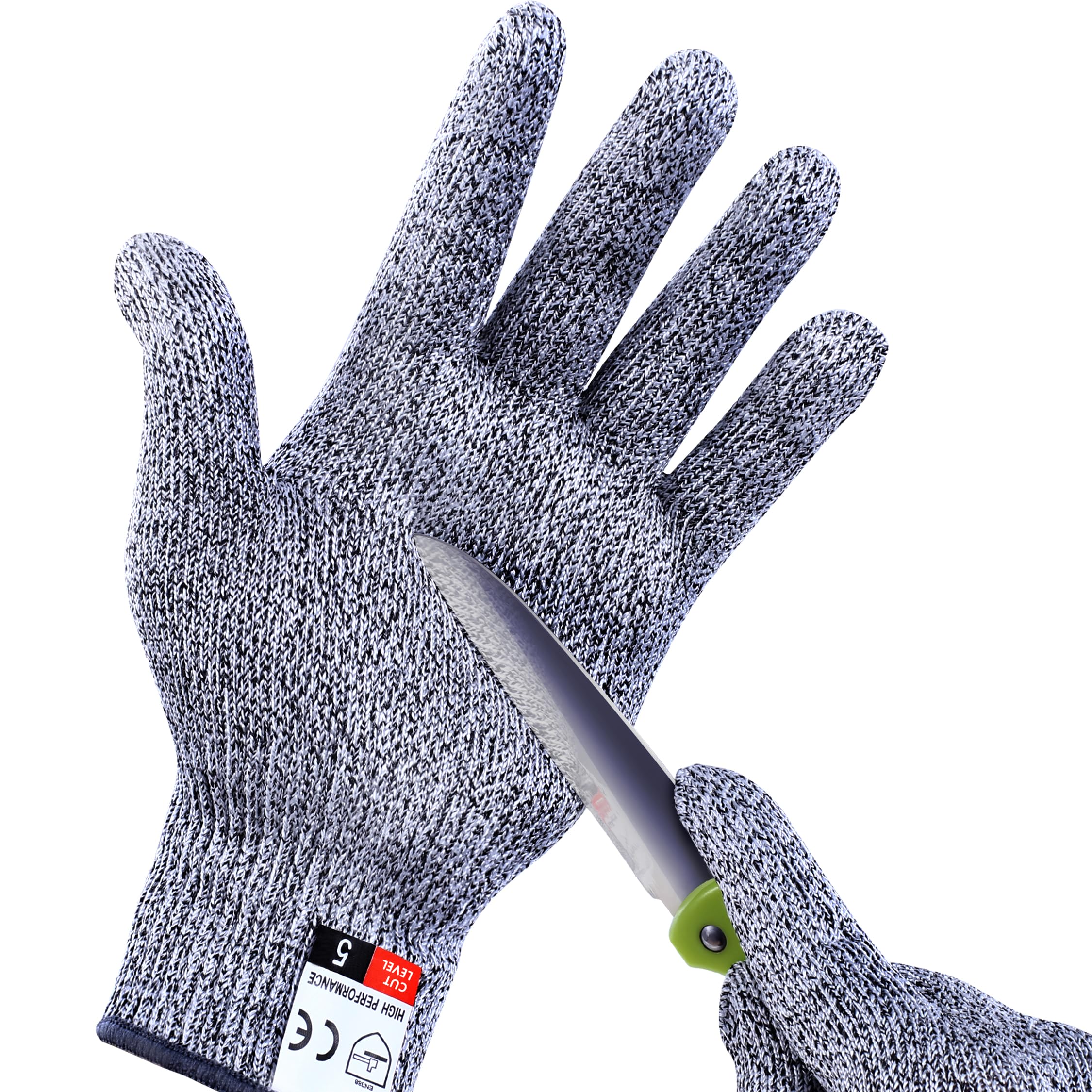 THOMEN 4 PCS (M+L) Cut Resistant Gloves Level 5 Protection for Kitchen, Upgrade 
