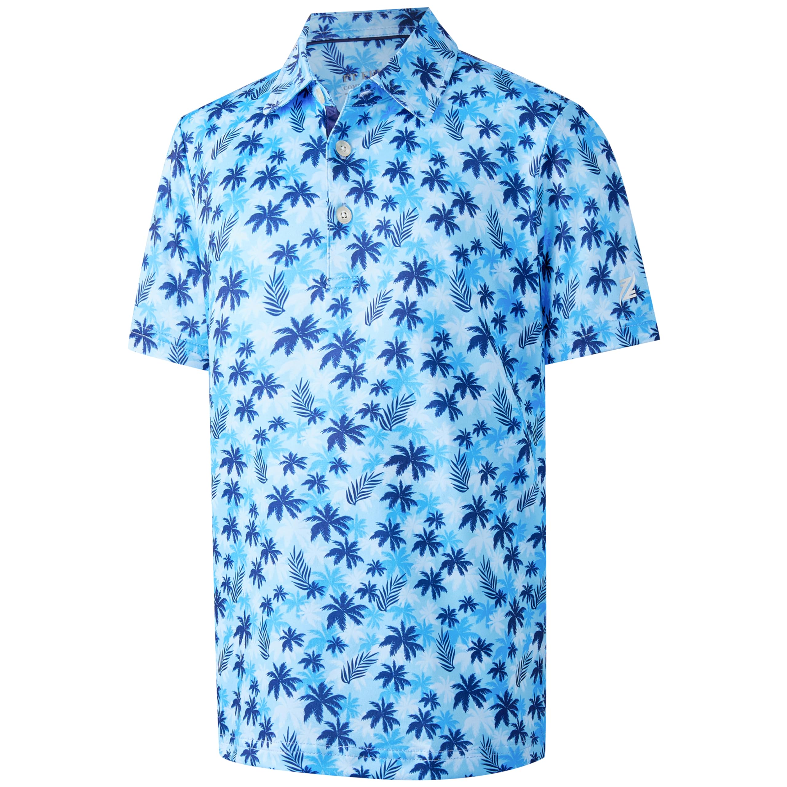 Boys Polo Shirt Short Sleeve Performance Dry Fit Stretch Funny Print Active Casu