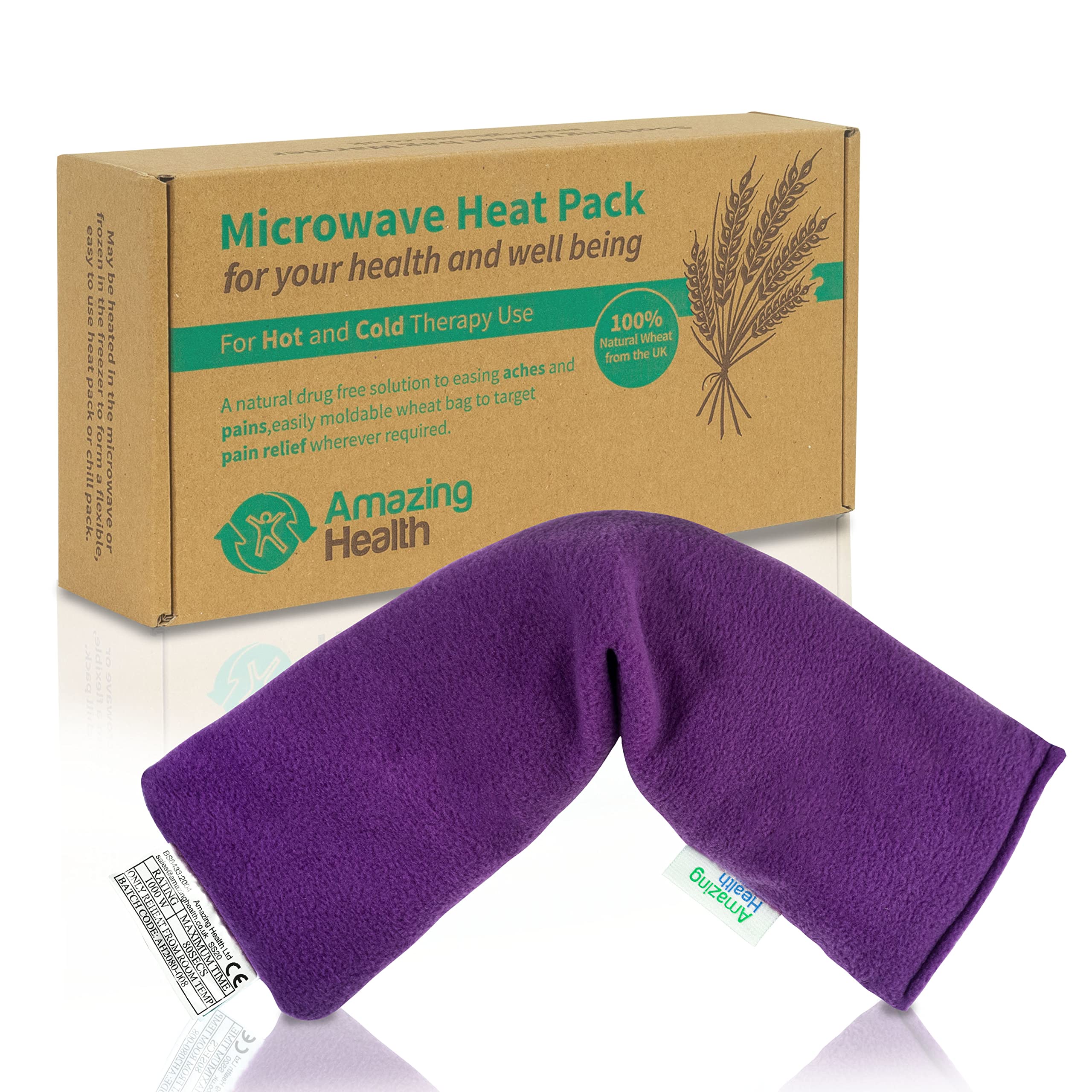 Amazing Health Luxury Wheat Bag – Microwavable for Hot & Cold Therapy with UK Wh