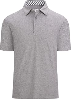 Alex Vando Mens Golf Polo Shirt Short Sleeve Breathable Casual Polo Shirt for Men