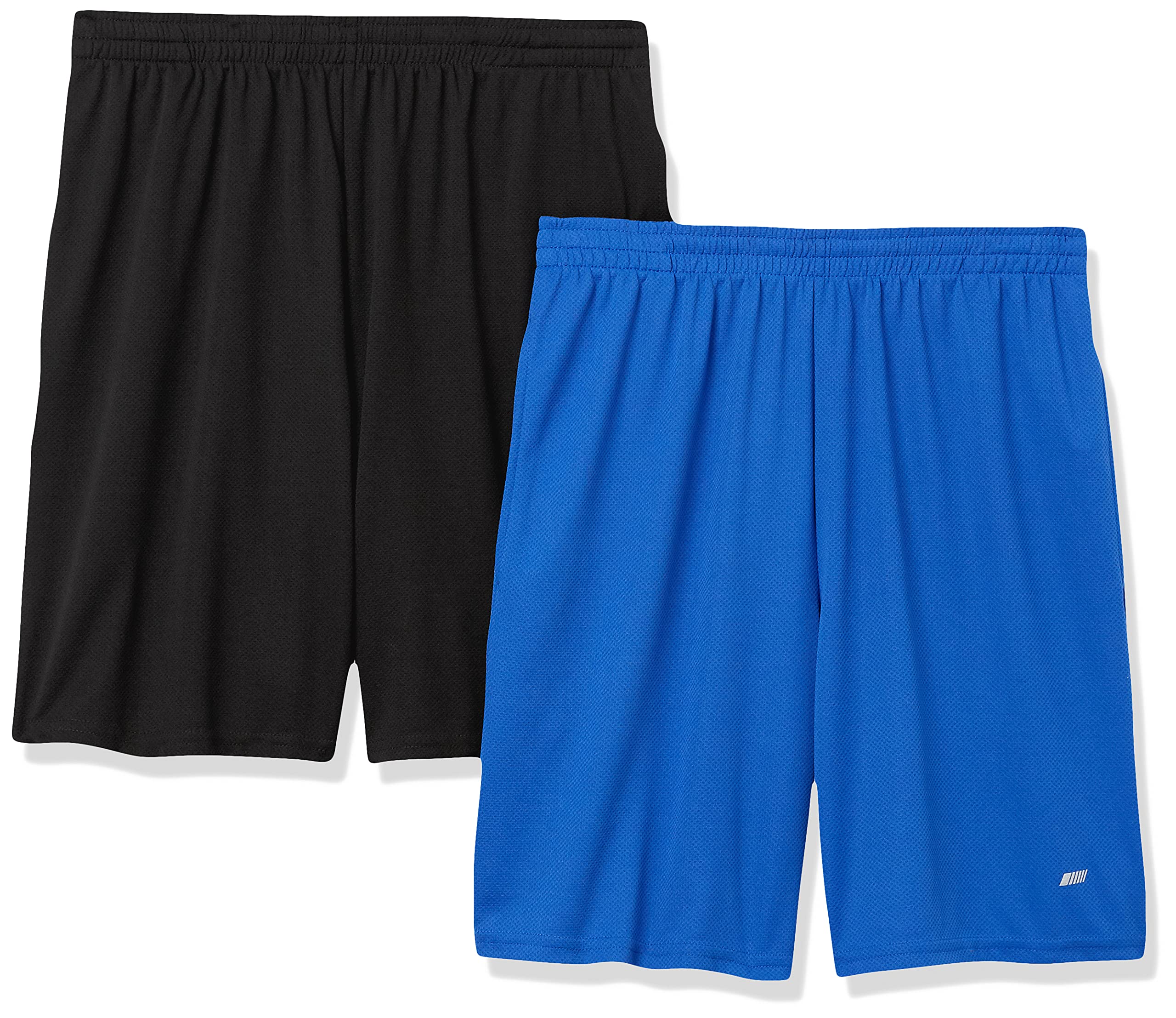 Amazon Essentials Men's Loose-Fit Basketball Shorts, Elastic Waist, Breathable, 