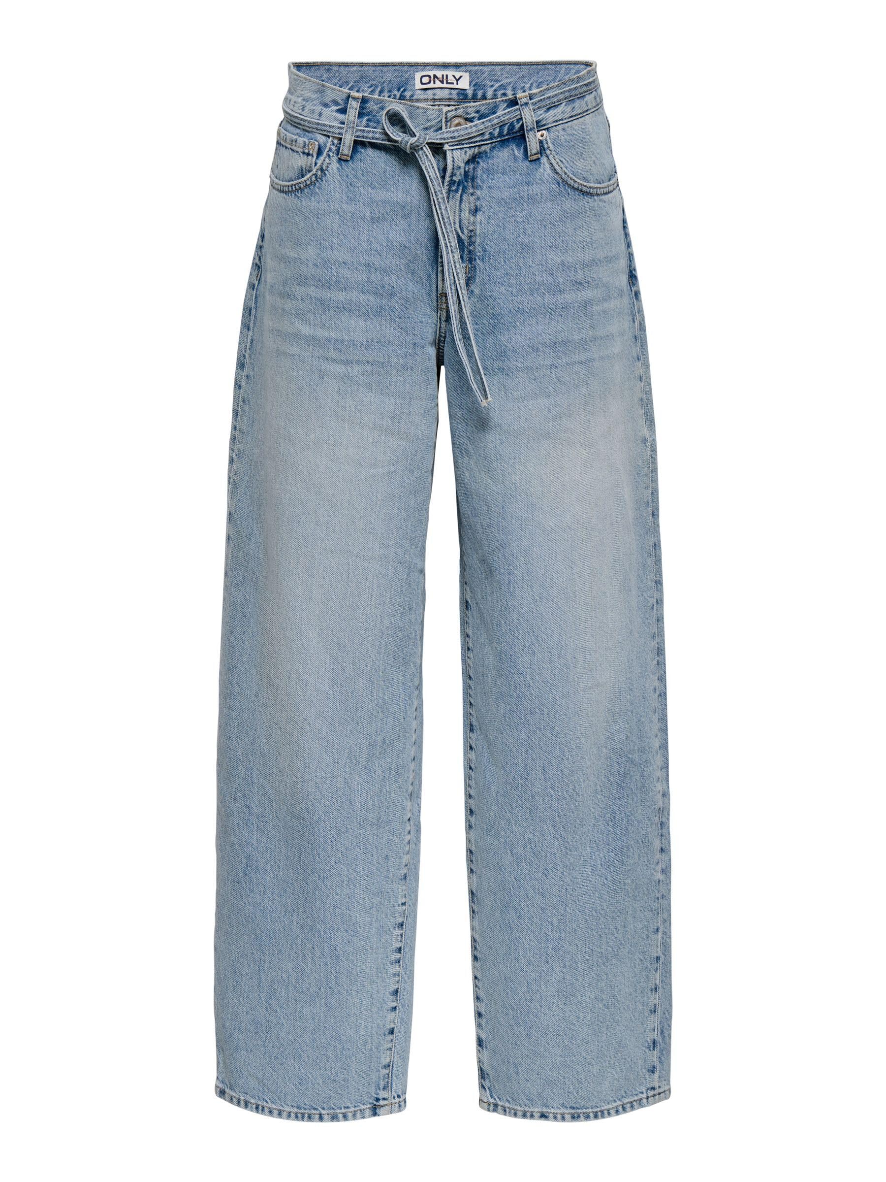 ONLY Straight Fit Jeans Onlgianna Mid Waist Balloon Fit Jeans