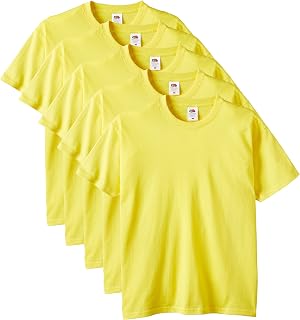 Fruit of the Loom Men's T-Shirt Pack of 5, blue