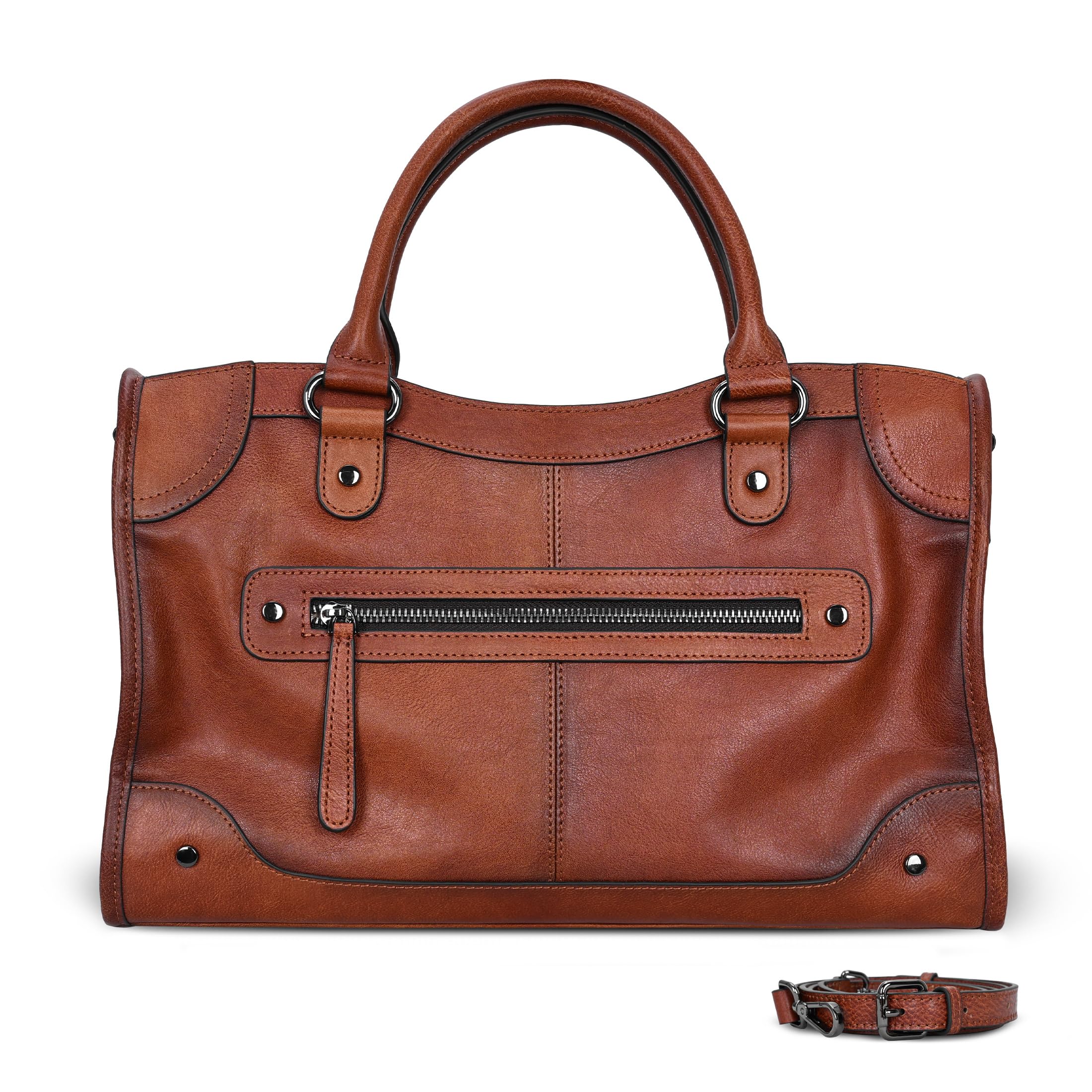 Iswee Leather Crossbody Purse Tote Bag Satchel Bag Ladies Shoulder Handbag