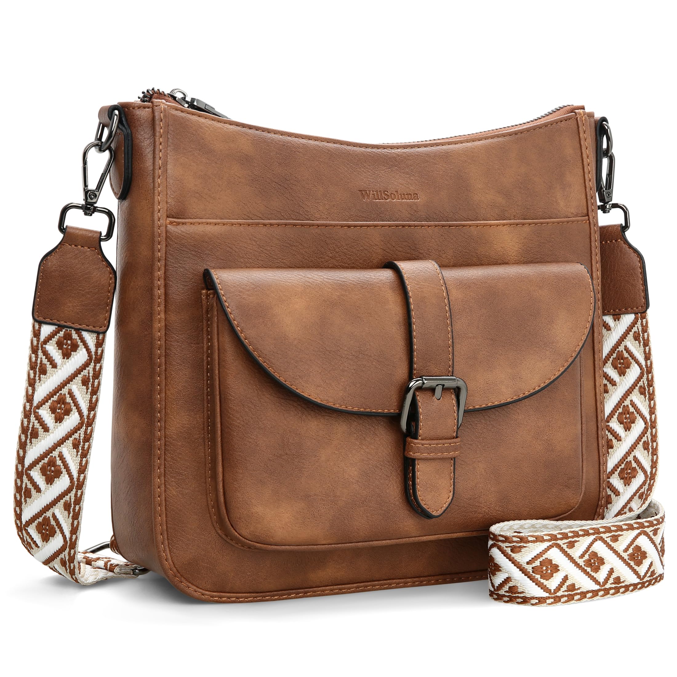 Crossbody Bags for Women Anti Theft Leather Hobo Shoulder Purses