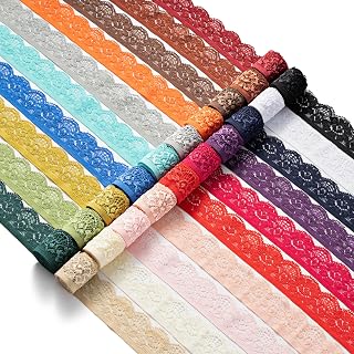CHUQING Lace Ribbon Gift Floral Bows Decoration Assorted Colours