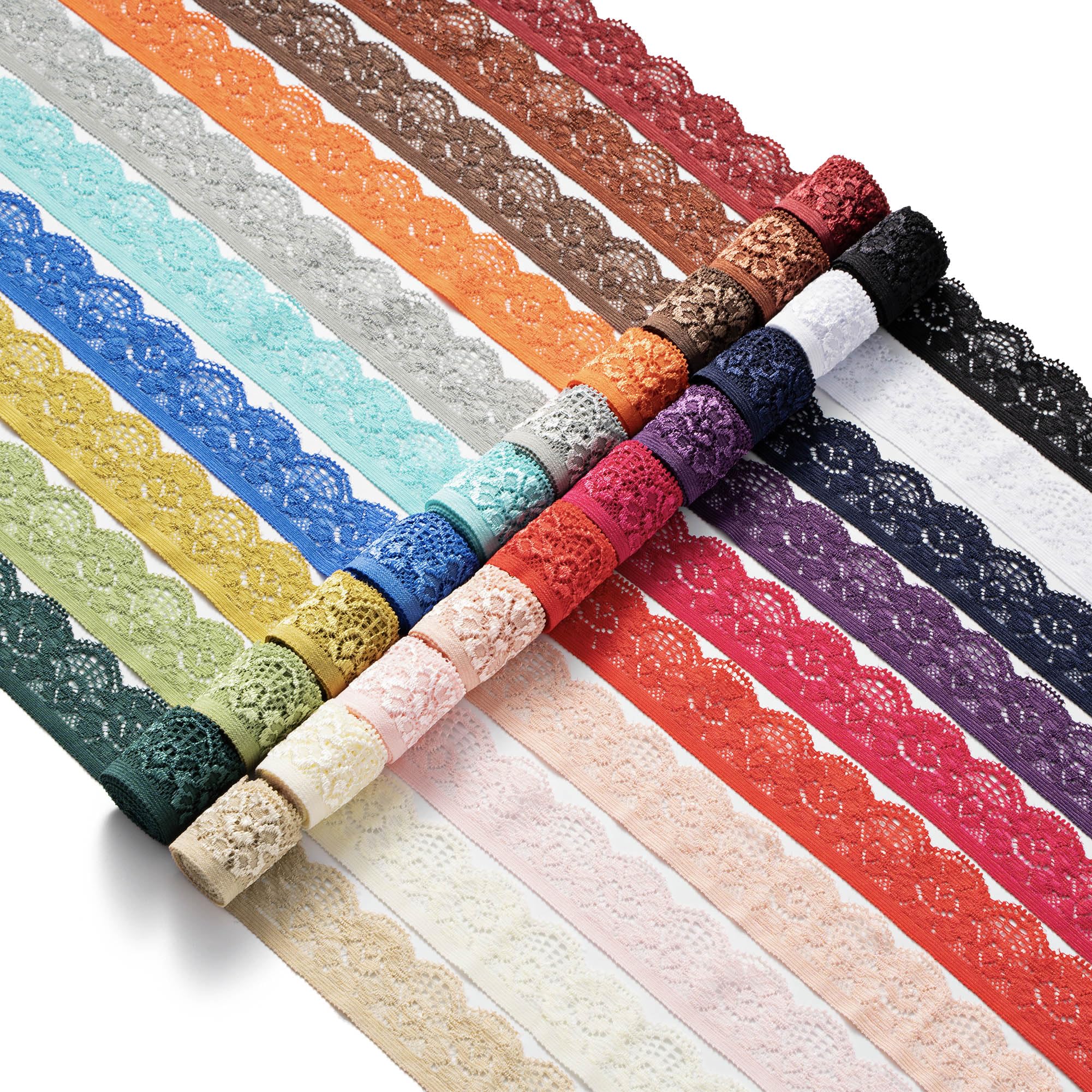 CHUQING Lace Ribbon Gift Floral Bows Decoration Assorted Colours