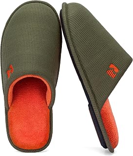 RockDove Men's Two-Tone Waffle Knit Scuff Slipper